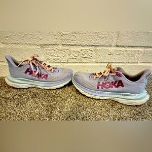 Hoka One One Mach 5 Women's Sz 7.5 B Purple Blue Train Gym Athletic Running Shoe